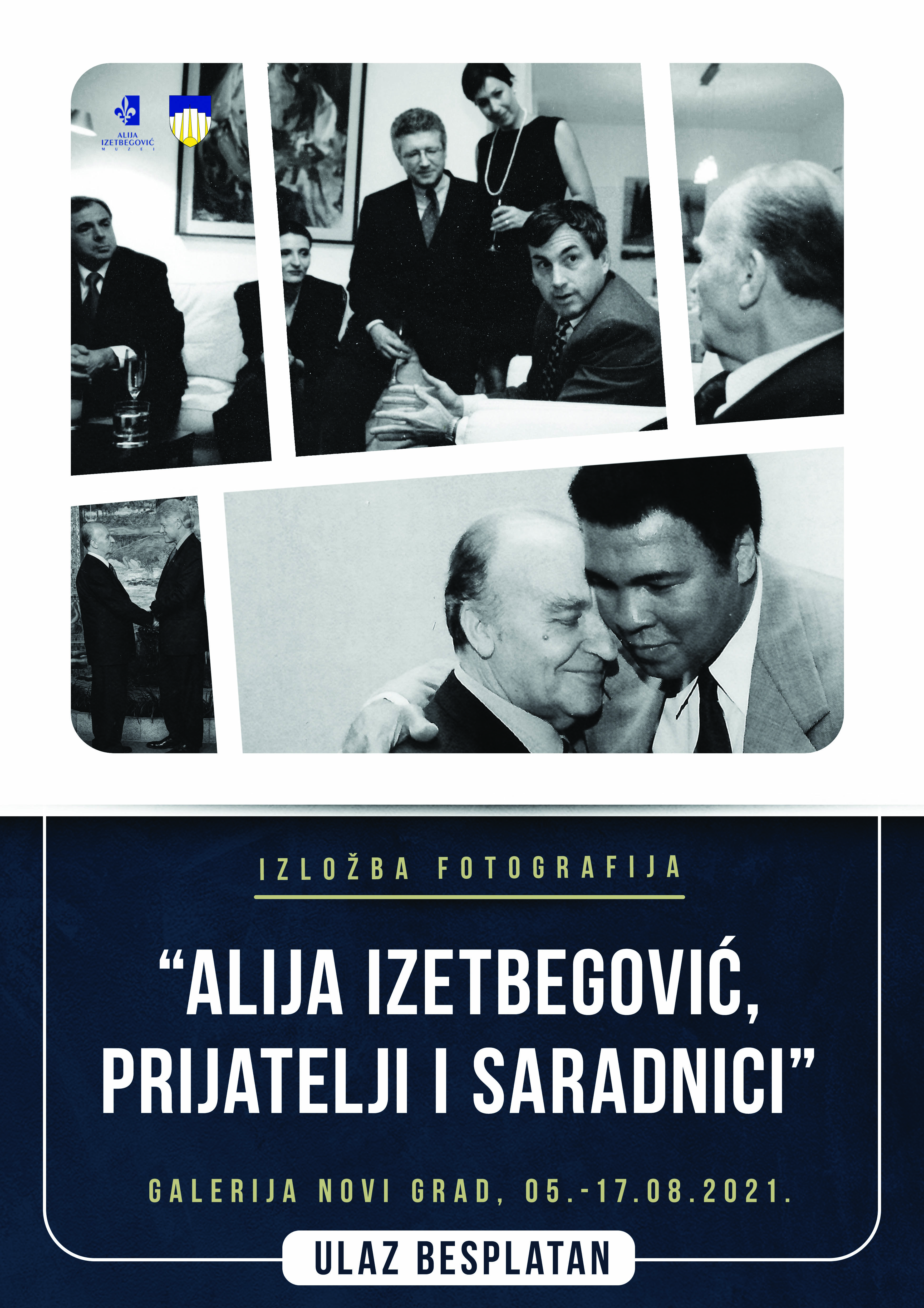 Pozivnica za izložbu fotografija “Alija Izetbegović, prijatelji i saradnici”