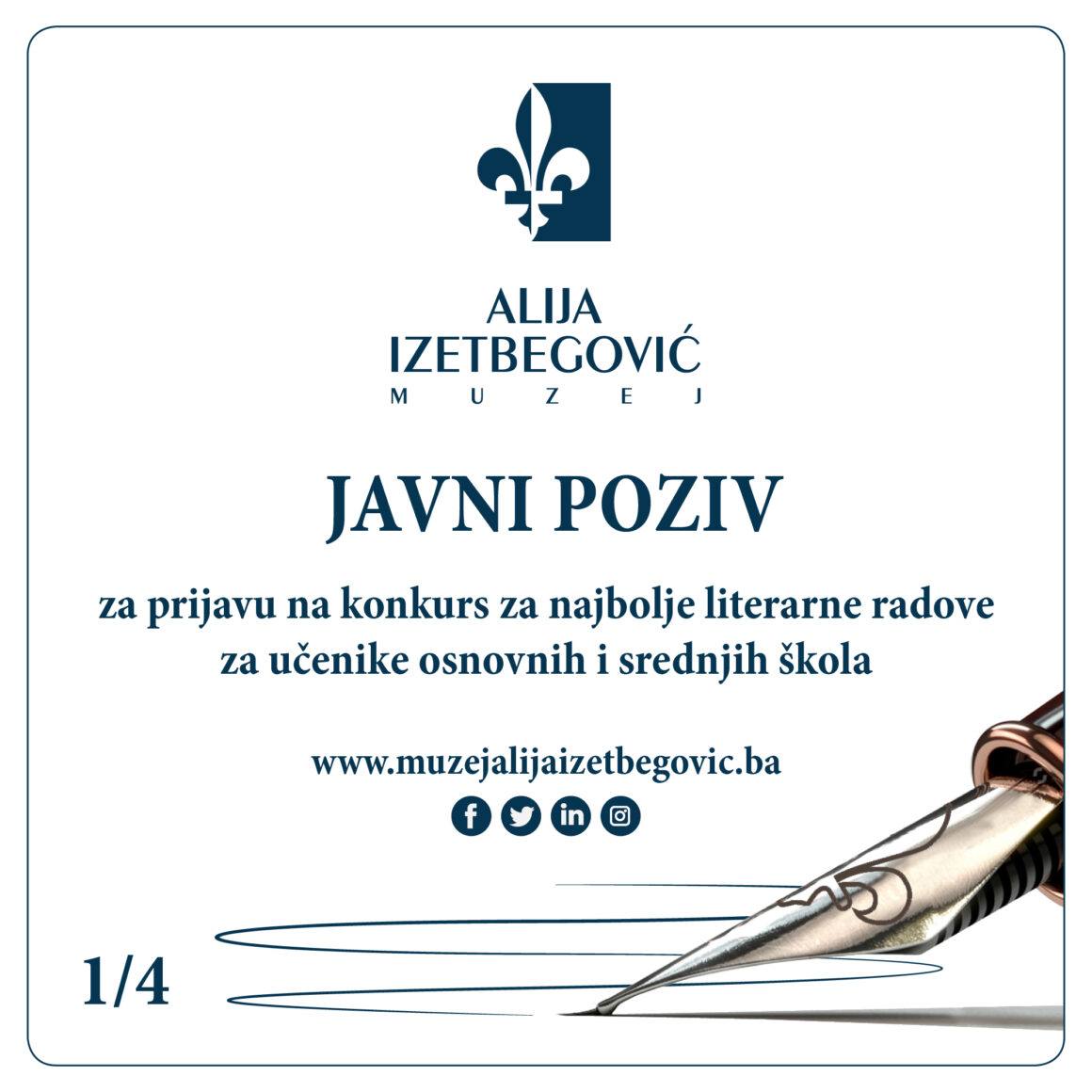 JAVNI POZIV za prijavu na konkurs za najbolje literarne radove